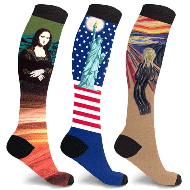 TOTOD Socks 5-Pair Unisex Cute Christmas Printed Middle Stockings Socks for Xmas Gift TOTOD Socks 5-Pair Unisex Cute Christmas Printed Middle Stockings Socks for Xmas Gift